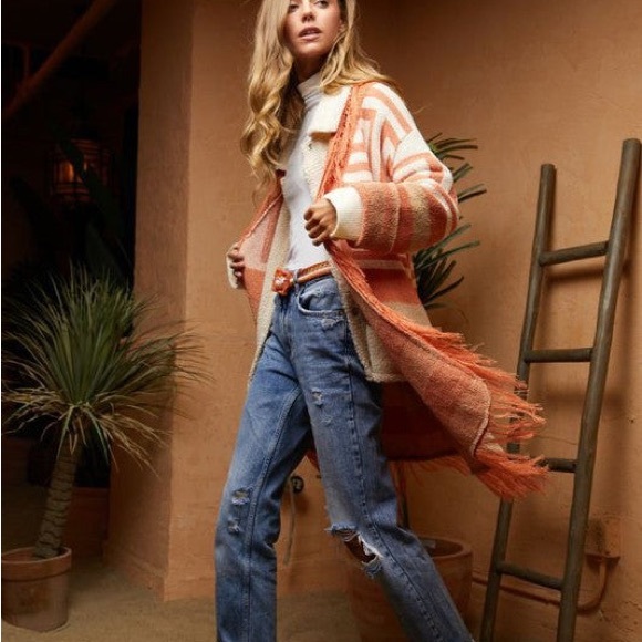 Pumpkin Spice Belted Cardigan-LAST ONE - Picture 8 of 8